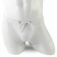 Sexy Fishnet Hollow Straps Athletic Supporter Knickers Crossdress Men's Lingerie Trunks Underpants Underwear Thongs Boxers Briefs  - Thumbnail 7