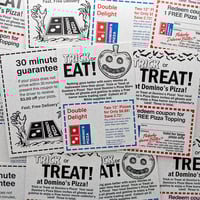 Domino's Pizza - 1989 Three (3) Card Horror Custom Trading Card Set - Thumbnail 1