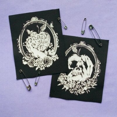 Snow white & queen apples punk sew-on patches