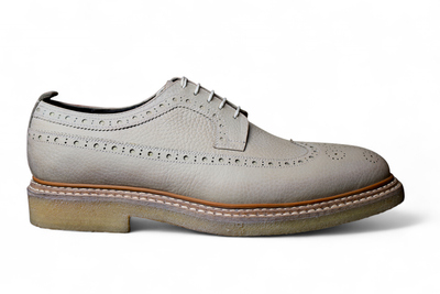 Crafted Leather Classic Grain Leather Wingtip Oxford Dress Shoes