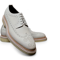 Crafted Leather Classic Grain Leather Wingtip Oxford Dress Shoes - Thumbnail 1