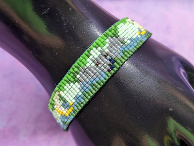 Pixel Bracelet - Bats & Moons (Flaw Discount)
