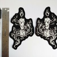 Moths & Candles Steampunk Sew-on Patches - Thumbnail 2