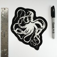 Octopus Steampunk Sew-on Patches - Thumbnail 1