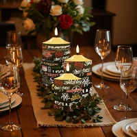 Heavy Metal Rock Band Logo Collage LED Flameless "Limited Edition" Trio Candles Set w/Remote | Free Ship - Thumbnail 3