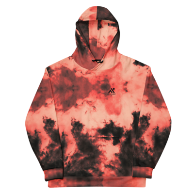 [red] japanese heart sutra fire hoodie 