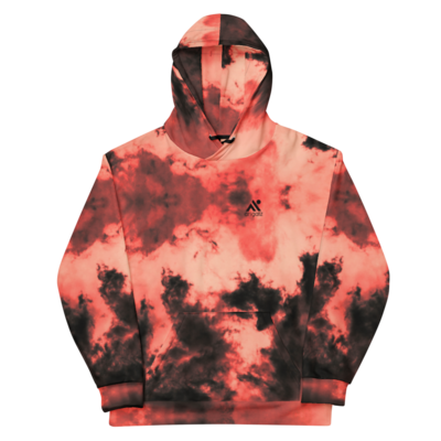 [Red] Japanese Heart Sutra Fire Hoodie 