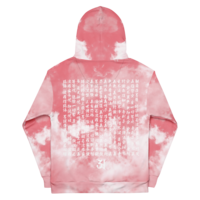  [Pink] Japanese Heart Sutra Cloud Hoodie - Thumbnail 1