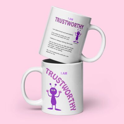 Trustworthy affirmations mug