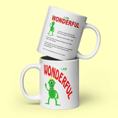 I am wonderful mug