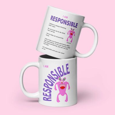 Responsible character mug
