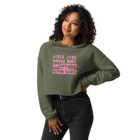 WOMENS RIGHTS/ HUMAN RIGHTS Crop Hoodie - Thumbnail 17