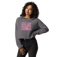 WOMENS RIGHTS/ HUMAN RIGHTS Crop Hoodie - Thumbnail 18