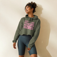 WOMENS RIGHTS/ HUMAN RIGHTS Crop Hoodie - Thumbnail 22