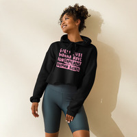 WOMENS RIGHTS/ HUMAN RIGHTS Crop Hoodie - Thumbnail 24