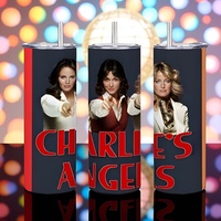 ​Charlie's Angels Tumbler, Classic TV Show 20oz Skinny Tumbler, Farrah Fawcett, Kate Jackson, Jaclyn Smith - Thumbnail 2