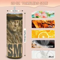 Gunsmoke TV Show Tumbler, Marshal Matt Dillon 20oz Skinny Tumbler, Classic Western Merchandise, James Arness | Free Ship - Thumbnail 3