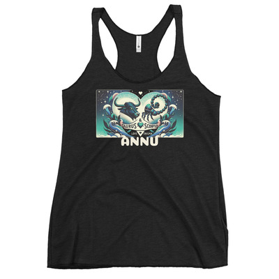 Annu - taurus in scorpio women's racerback tank