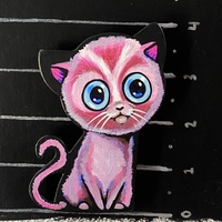 ALUMINUM STARCH Kitty Magnet - Thumbnail 2