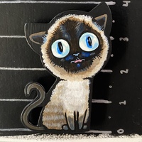 PORK CHOP Kitty Magnet - Thumbnail 1