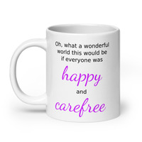Happy and Carefree Mug - Thumbnail 1