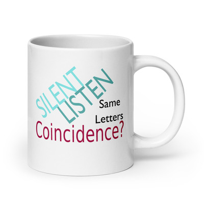 Silent listen mug