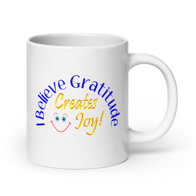 Gratitude creates joy mug