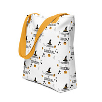 CREEPIN IT LIBERAL HALLOWEEN Tote bag - Thumbnail 1