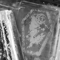 Bat & Moon Lace Coffin Goth Sew-on Patches - Thumbnail 4