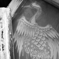 Large Japanese Crane Sew-on Back Patches - Thumbnail 5