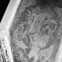 Virgin Mary with Gas Mask Cyberpunk Goth Sew-on Patches - Thumbnail 5