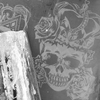 Queen of Hearts Skull with Crown & Roses Goth Punk Sew-on Patches - Thumbnail 4