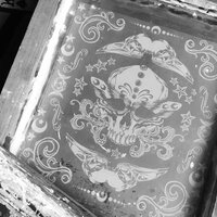 Skull with Moth Wings & Crow Skulls Goth Punk Sew-on Patches - Thumbnail 7