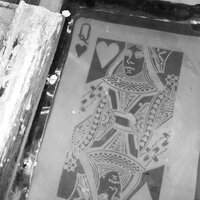 Queen of Hearts Goth Punk Sew-on Patches - Thumbnail 4