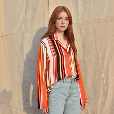 Stylish pajama-style shirt