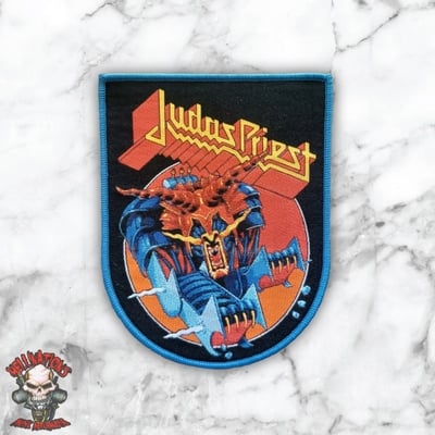 Judas priest shield woven patches