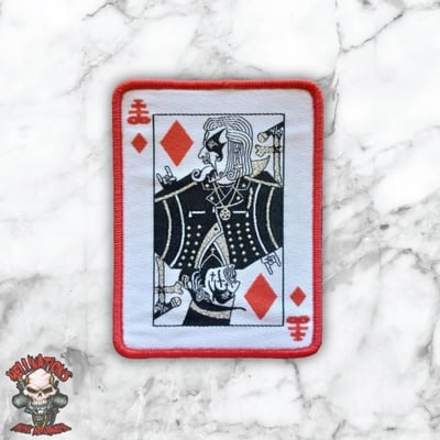 King diamond woven patches