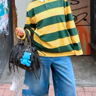 Yellow & green polo sweatshirt - Thumbnail 5