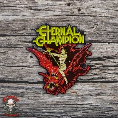 Eternal champion enamel pin