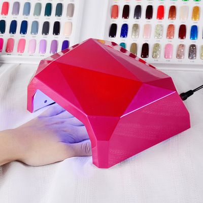 Diamond light therapy nail lamp – 36w uv/led nail dryer with infrared sensor, sunlight curing for faster, even gel drying