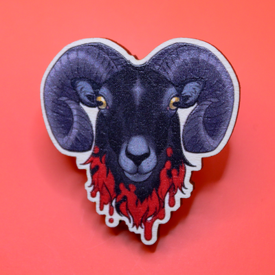 Sacrifice 1.5" Wooden Pin