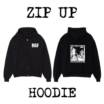 RAD GIRLFRIEND ZIP UP HOODIE