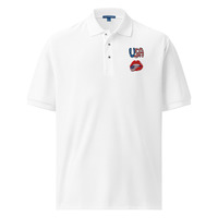 USA Men's Premium Polo - Thumbnail 1