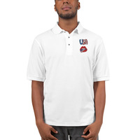 USA Men's Premium Polo - Thumbnail 2