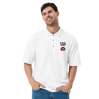 USA Men's Premium Polo - Thumbnail 5