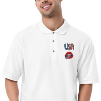 USA Men's Premium Polo - Thumbnail 6