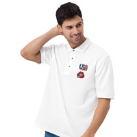 USA Men's Premium Polo - Thumbnail 8