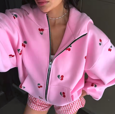 CHERRY ZIP JACKET
