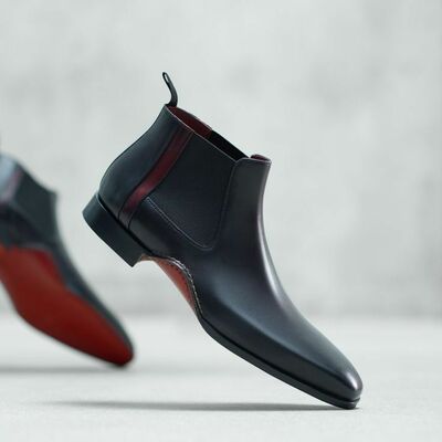 Genuine leather  boots, mens boots