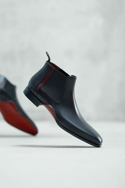 Genuine leather  boots, mens boots